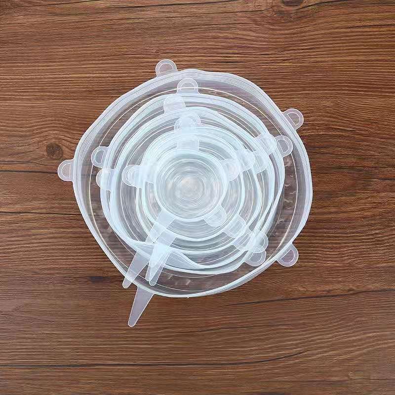 6Pcs Food Silicone Cover Fresh-keeping Dish Stretchy Lid Cap Reusable Wrap Organization Storage Tool Kitchen Accessories 6PCS Silicone Stretch Lids 6Pcs Food Silicone Cover Fresh-keeping Dish Stretchy Lid Cap Reusable Wrap Organization Storage Tool Kitchen Accessories 6PCS Silicone Stretch Lids